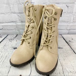 Just Fab Lace Up Boots